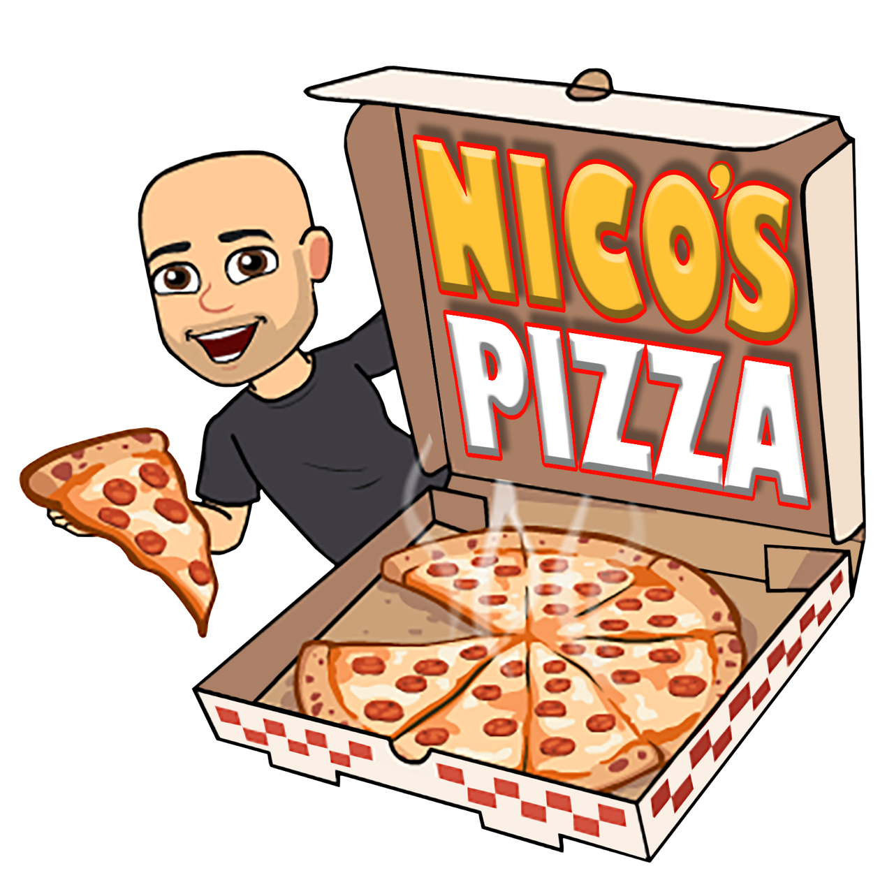 Nico's Pizza Logo.